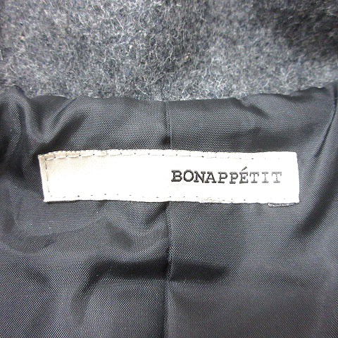 ボナペティ Bonappetit コート シングル 総裏地 38 グレー /MN