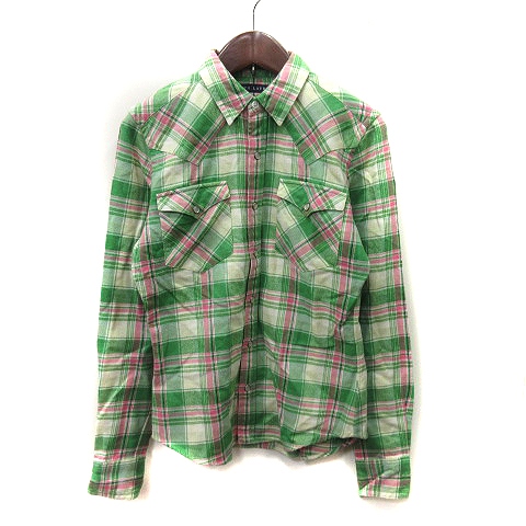 ラルフローレン RALPH LAUREN ネルシャツ チェック 長袖 7 マルチ