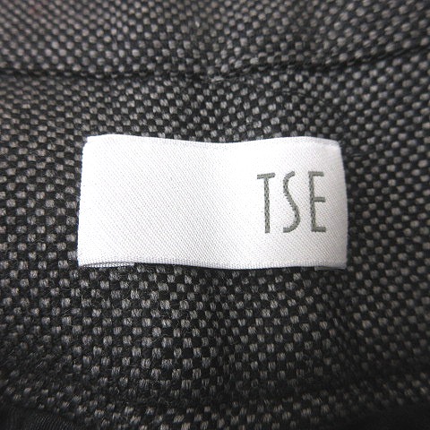 セイ TSE テーパードパンツ スラックス ボタンフライ ウール 4 グレー  