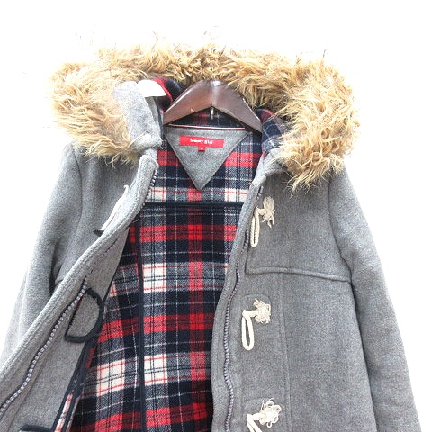 トミーガール tommy girl ダッフルコート ロング フェイクファー 