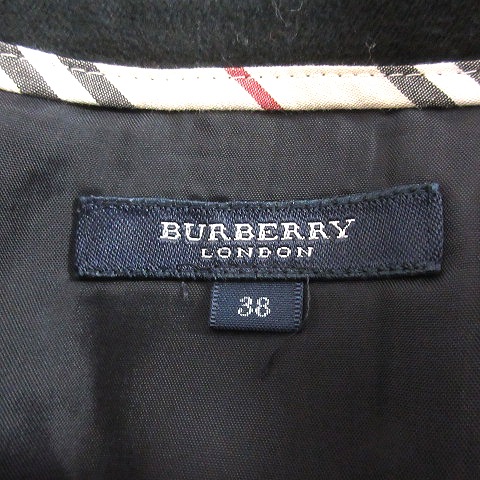 バーバリーロンドン　ブラック　台形スカート　38サイズ バーバリー ロンドン BURBERRY LONDON 台形スカート ひざ丈 38