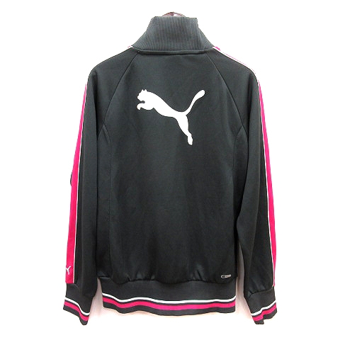 プーマ PUMA トラックジャケット ジャージ ライン プリント M グレー