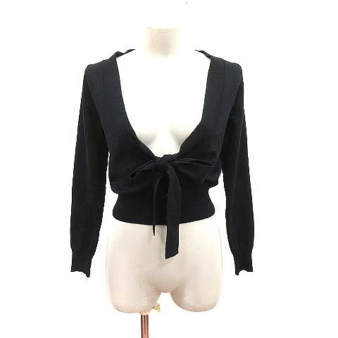 クイーンズコート QUEENS COURT ニットカーディガン ボレロ 長袖  