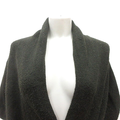 ヴィンス VINCE カーディガン ニット 半袖 ウール XS 緑 グリーン /MN  