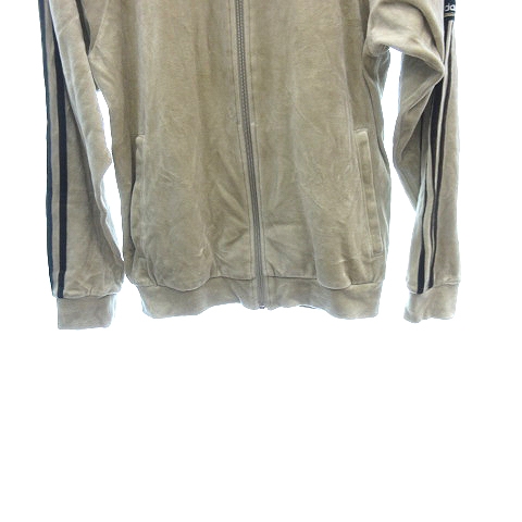 アディダス adidas トラックジャケット ジャージ ベロア ライン S