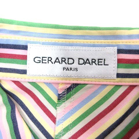 ジェラールダレル GERARD DAREL シャツ ブラウス ヘリンボーン柄 七分  