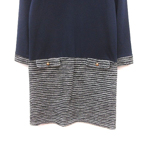 ロペピクニック ROPE Picnic ワンピース ひざ丈 切替 ニット ボーダー  