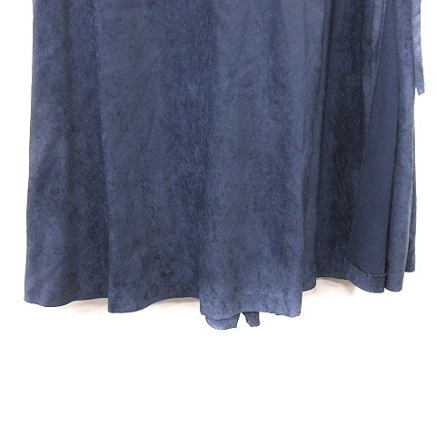 ルーニィ LOUNIE パンツ キュロット フェイクスエード 36 紺 ネイビー  