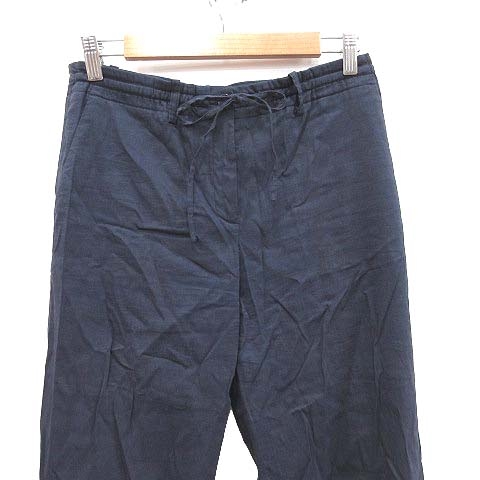 セオリー theory ワイドパンツ イージーパンツ 麻 リネン XS 紺  