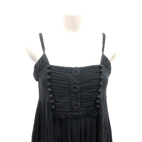 シーバイクロエ SEE BY CHLOE キャミワンピース フレア ひざ丈 2 黒  