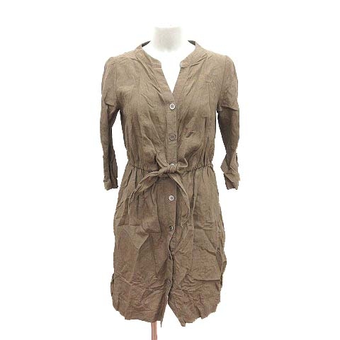 マリンフランセーズ LA MARINE FRANCAISE シャツワンピース ひざ丈 七  