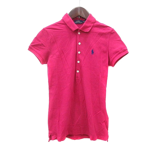 ラルフローレン ポロシャツ　S ブルー　ピンク Polo Ralph Lauren/Polo Shirt（ラルフローレン ポロシャツ