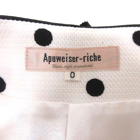 アプワイザーリッシェ Apuweiser-riche タイトスカート ひざ丈 ドット 
