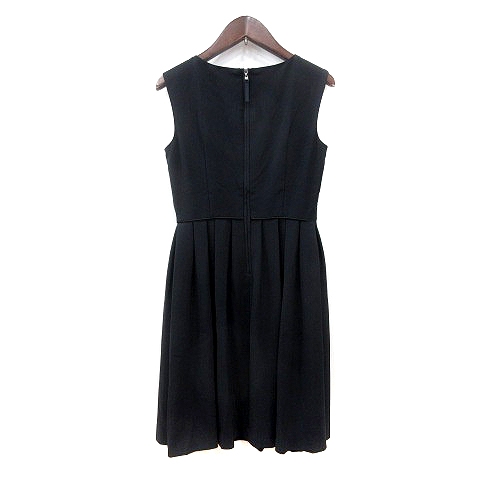 極美品＊M-premier BLACK ワンピース 36 ネイビー 新作入荷情報 〈ノースリーブギャザー切替ワンピース〉 | m-i-d