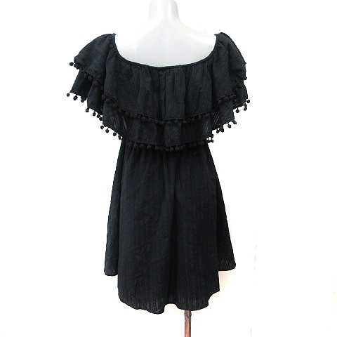 新品 デュラス ワンピース DURAS ミニワンピース レディース 黒 未使用品 デュラス DURAS ワンピース ミニ フレンチスリーブ