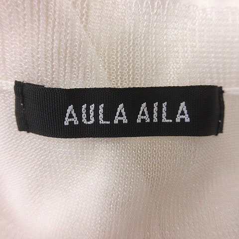 【新品】AULA AILA アウラアイラ✴︎ アシンメトリー　チュール付カットソー 楽天市場】AULA AILA アウラアイラ カットソー レディースの通販