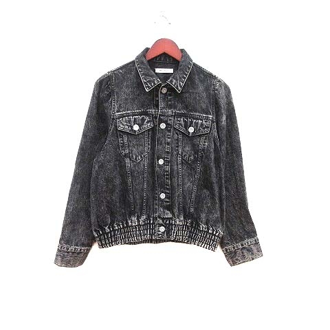 マウジー MOUSSY デニムジャケット ジージャン Gジャン 長袖 2 黒 