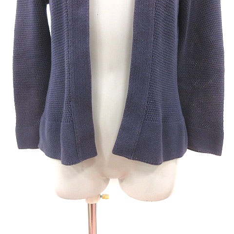LAURA ASHLEY - LAURAASHLEY(ローラアシュレイ) カーディガン サイズ2 M レディース美品  - パープル 長袖/ビジュー/フラワー(花) LAURAASHLEY(ローラアシュレイ) カーディガン サイズ2 M