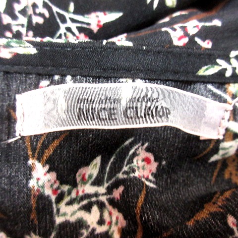 ナイスクラップ NICE CLAUP ワンピース Aライン ロング 五分袖
