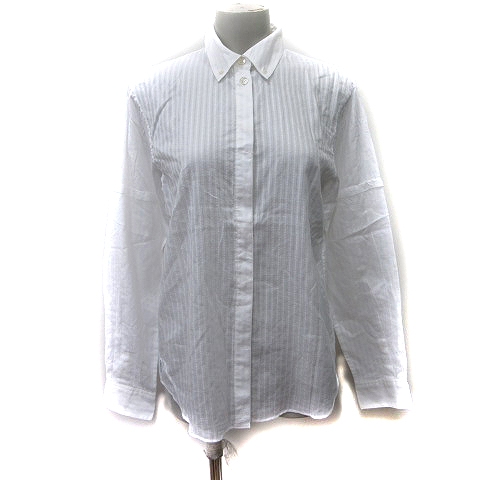 マドモアゼルノンノンフリル付きホワイトシャツ マドモアゼルノンノンフリル付きホワイトシャツ マドモアゼルノンノン