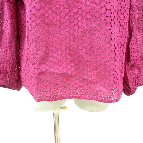ヌキテパ　ピンク　ブラウス　カットワーク 美品✨ヌキテパ ピンク ブラウス カットワーク|mercariメルカリ