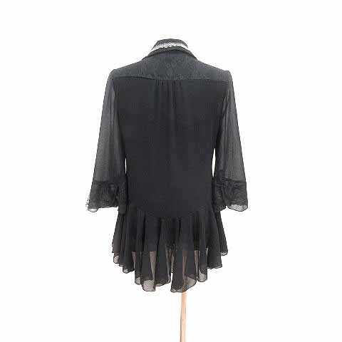アクシーズファム axes femme シャツワンピース チュニック シフォン 