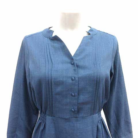 ジプソフィア シャツワンピース ロング バンドカラー 長袖 たたずむ  