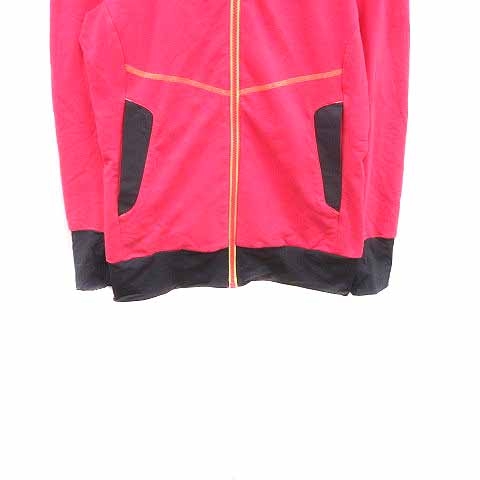 美品⭐️アディダス　フードつきパーカー　ワンピース　フリース　ピンク　L adidas】フリース パーカー フーディー☆ワンピースにも