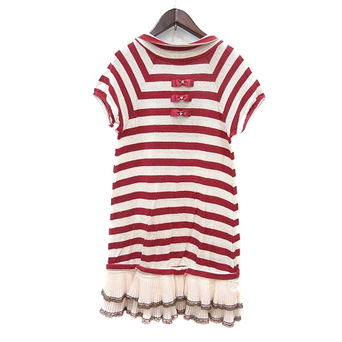 ☆フォクシーニューヨークニットワンピースレッド赤希少42☆ フォクシーニューヨーク 39843 ワンピース 40 レッド スクエア