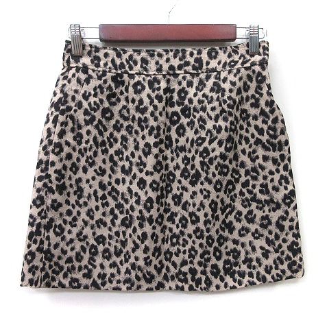スナイデル SNIDEL タイトスカート ミニ ヒョウ柄 レオパード 0