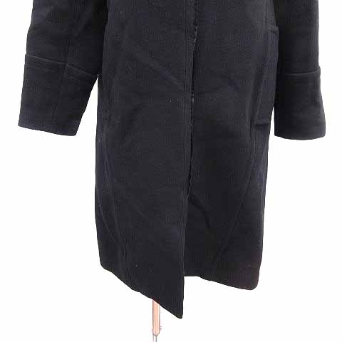 マルティニーク martinique ノーカラーコート ロング 総裏地