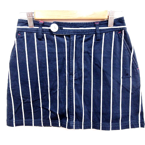 ルコックスポルティフ le coq sportif ショートパンツ ストライプ L 紺