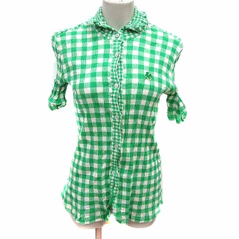 ツモリチサト　半袖ブラウス ツモリチサト TSUMORI CHISATO シャツ ブラウス ギンガムチェック 半袖