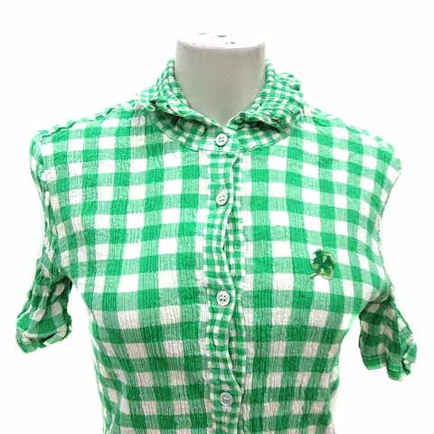 ツモリチサト TSUMORI CHISATO シャツ ブラウス ギンガムチェック 半袖