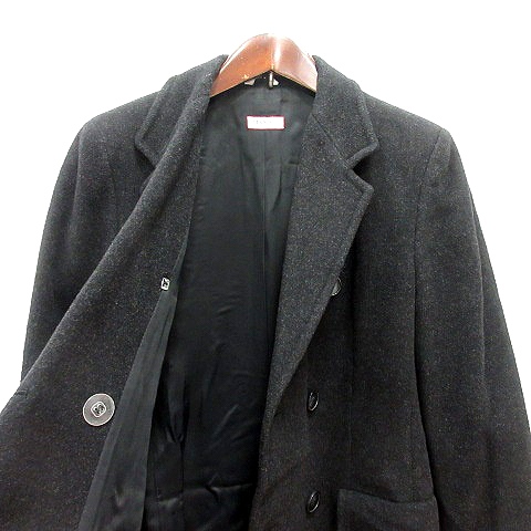 美品 マックスアンドコー チェスターコート 42 XL ウール100 ブラック 中古・古着通販】MAX&Co. (マックスアンドコー) ウールコート