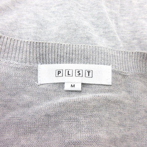 プラステ PLST カーディガン ニット M グレー /MN レディース