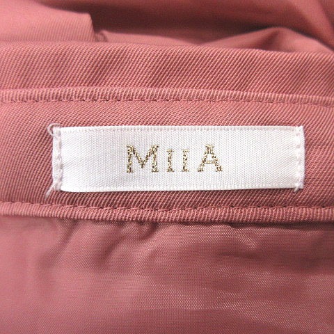 ミーア MIIA シャツワンピース ロング 長袖 F ピンク /MS レディース