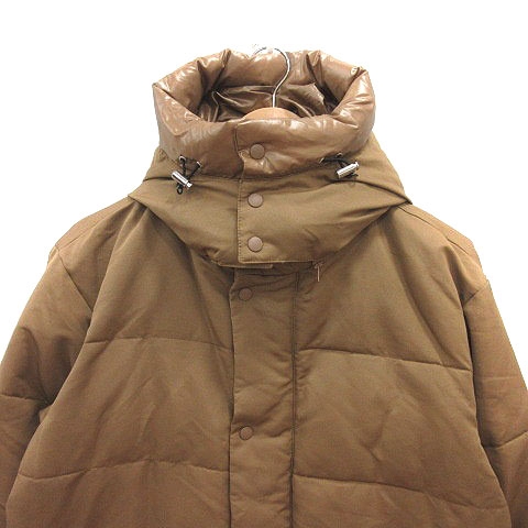 ビームスハート BEAMS HEART 中綿ジャケット 総裏地 フード S ベージュ /MS メンズ