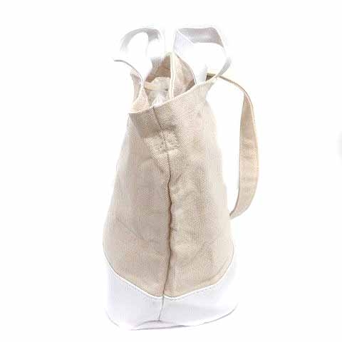 アメリカンラグシー AMERICAN RAG CIE ショルダーバッグ ハンド 2way キャンバス フェイクレザー アイボリー 白 ホワイト /YK ●RY レディース