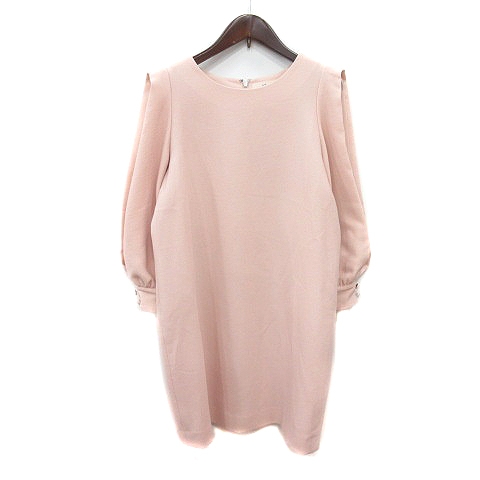 スナイデル　フリル付きピンクワンピース SNIDEL Sustainableフリルワンピース ピンク 00サイズあり