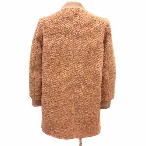 ミスティウーマン mysty woman ボアコート ジップアップ 総裏地 ウール  