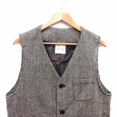 フリークスストア FREAKS STORE ベスト ジレ ツイード 前開き