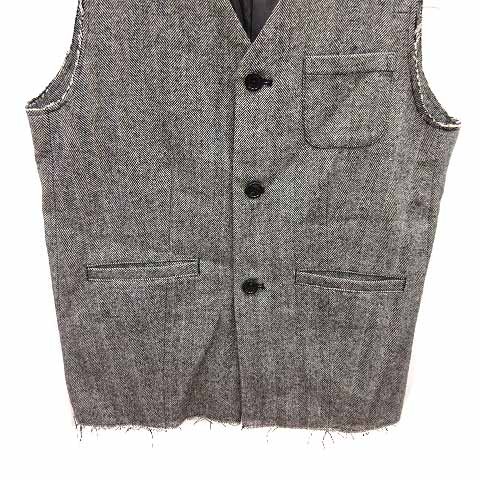 フリークスストア FREAKS STORE ベスト ジレ ツイード 前開き