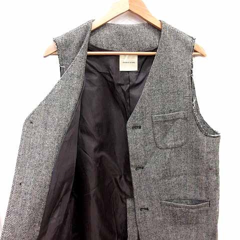 フリークスストア FREAKS STORE ベスト ジレ ツイード 前開き