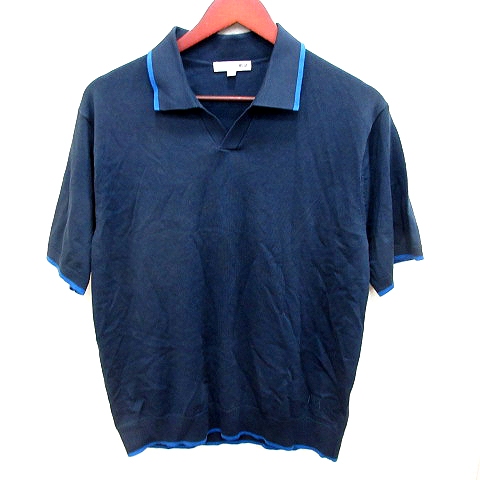 ユニクロ UNIQLO JWANDERSON ポロシャツ 半袖 L 紺 ネイビー /RT 