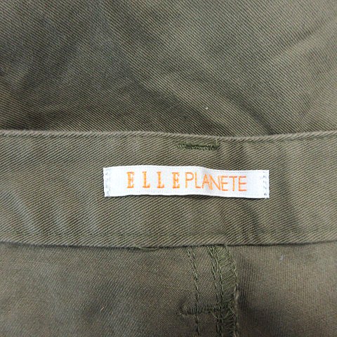 エルプラネット ELLE PLANETE クロップドパンツ サブリナ 40 L カーキ 緑 グリーン /AU レディース