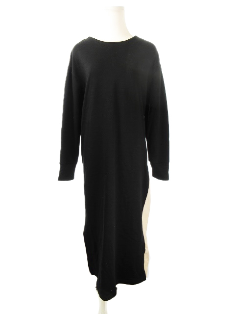 ビス Vis Color ワンピース ロング マキシ プリーツ 長袖 切替 F 黒 ブラック ピンク Yh3 レディース 198 ベクトルパーク