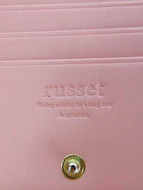 未使用タグ付き✨️ラシット　russet　２つ折り財布　グレー×ピンク ラシット russet 二つ折りギャルソン財布(SOー009ーOUT) （Gray/Pink