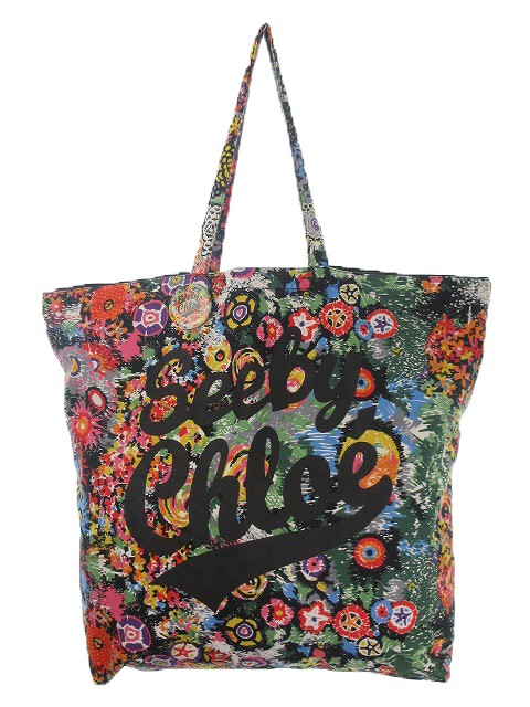 シーバイクロエ SEE BY CHLOE バッグ トート キャンバス 巾着 ビッグ  