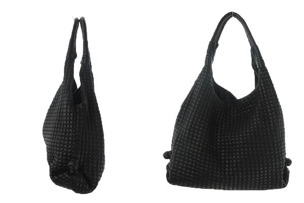 フォリフォリ Folli Follie バッグ ハンド 編み込み ロゴ プレート 黒 ブラック Ah9 レディース 198 901906060140 ベクトルパーク